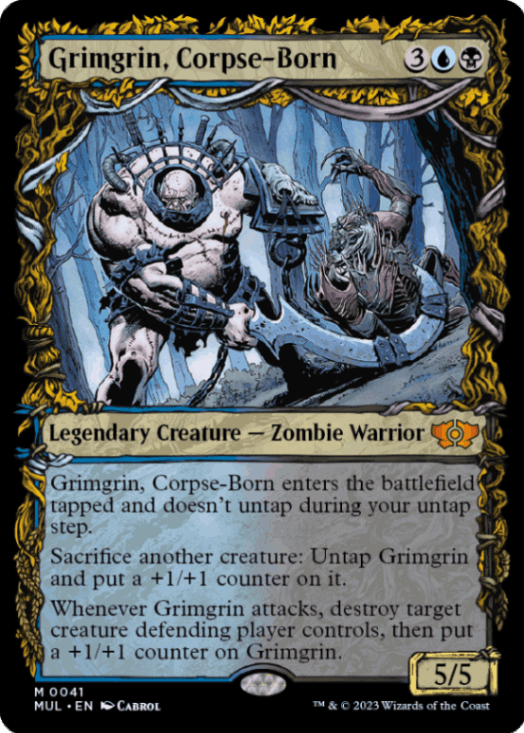 【未使用】MTG　死体生まれのグリムグリン　プレイマット EN】 死体生まれのグリムグリン/Grimgrin, Corpse-Born 【MUL】【多色