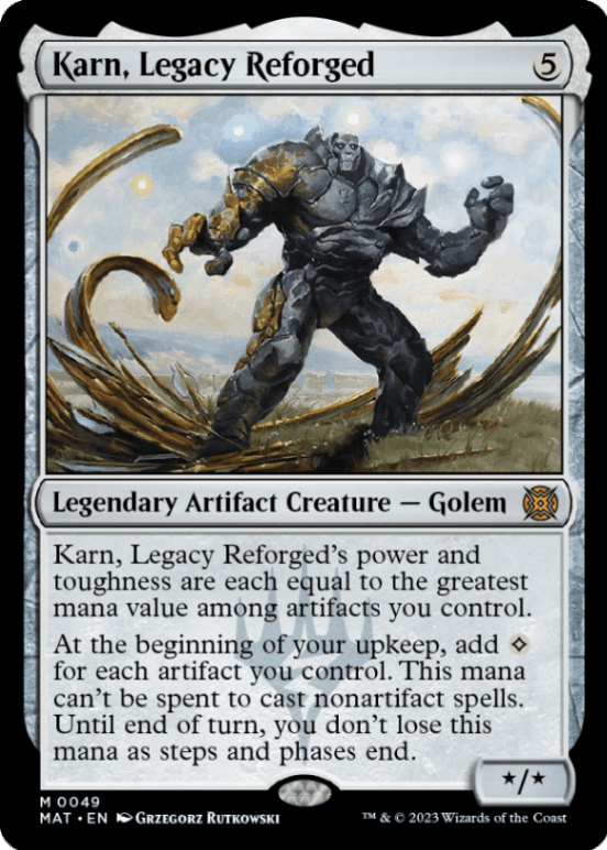 EN】【Foil】 再鍛されたレガシー、カーン/Karn, Legacy Reforged