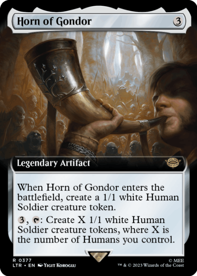EN】【Foil】【拡張】 ゴンドールの角笛/Horn of Gondor 【LTR