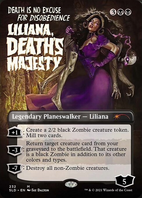 EN】 死の権威、リリアナ/Liliana, Death's Majesty 【SLD】【黒/M