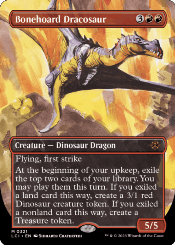 マジックザギャザリング LCI-0134 骨集めのドラコサウルス M LCI)骨集めのドラコサウルス(F)/BONEHOARD DRACOSAUR | (FOIL