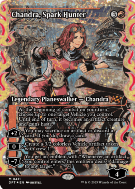 MTG 灯を追う者、チャンドラ 日本語 ショーケースfoil EN】【フラクチャー・Foil】【ショーケース】 灯を追う者