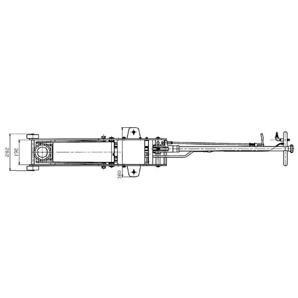 マサダ製作所 ASJ-18M-2S 1.8TON 低床型エアーサービスジャッキ 手動式