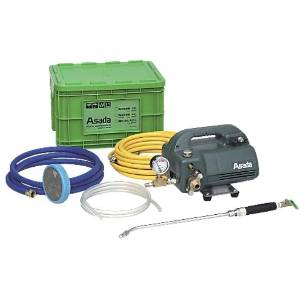 アサダ エアコン高圧洗浄機440 圧力計付 EP45H ホース・ケースセット