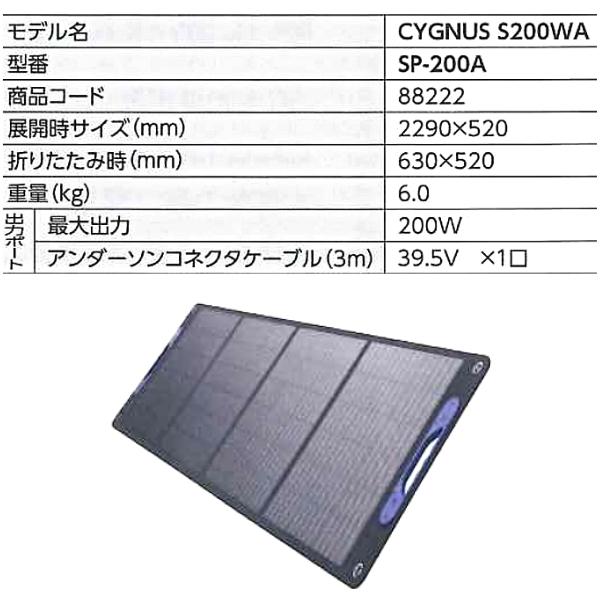 イチネンアクセス MUSTTOOL ソーラーパネル SP-200A 88222