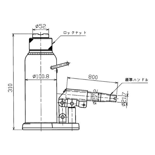 マサダ製作所 MH-20L 20TON ロック式油圧ジャッキ｜現場にGO
