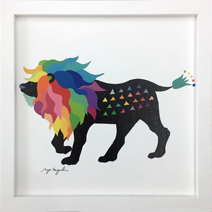 アートフレーム ほらぐち かよ Kayo Horaguchi Lion ZKH-52559 bic-9661276s1|ほ〜ま|アート・絵画
