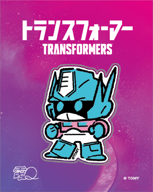 トランスフォーマー ピンバッジ TFprime TRANSFORMERS×電Q ピンバッジ オプティマスプライム（ミニキャラ）｜あ