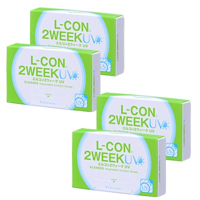 エルコン2ウィークUV4箱セット(左右各2箱)｜コンタクトレンズ通販
