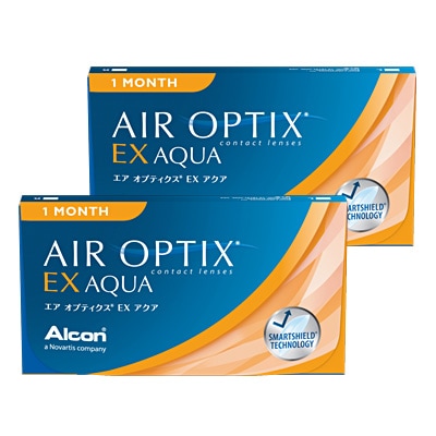 エアオプティクスEXアクア(1ヶ月)2箱セット(左右各1箱)｜コンタクト