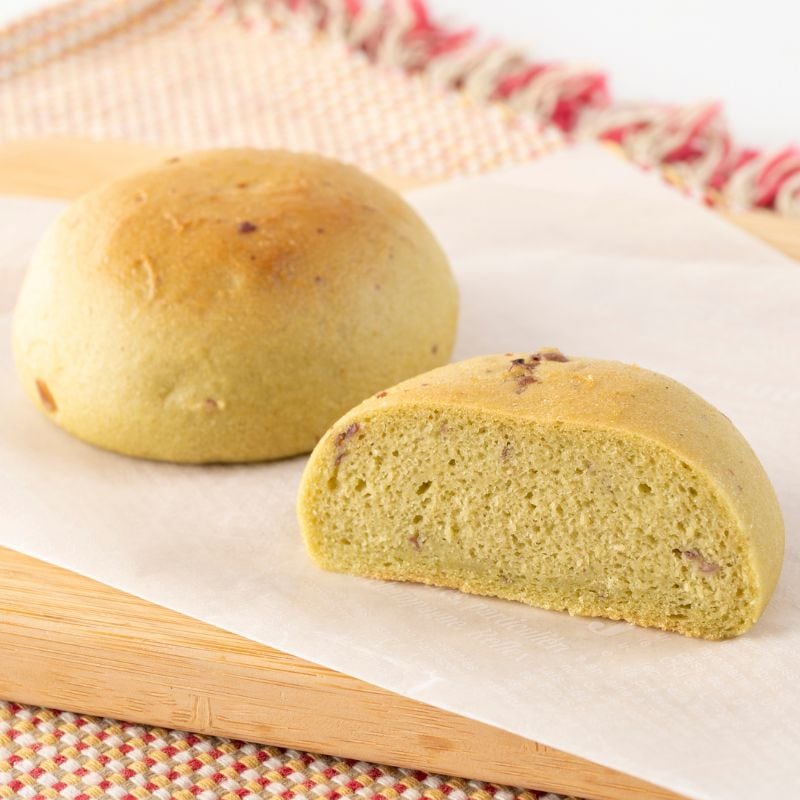 玄米パン（グルテンフリー）丸パン抹茶10個セット