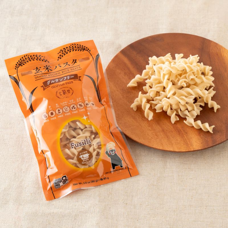 【グルテンフリー】玄米パスタ3種（スパゲッティ・フェットチーネ・フジッリ）各1袋セット