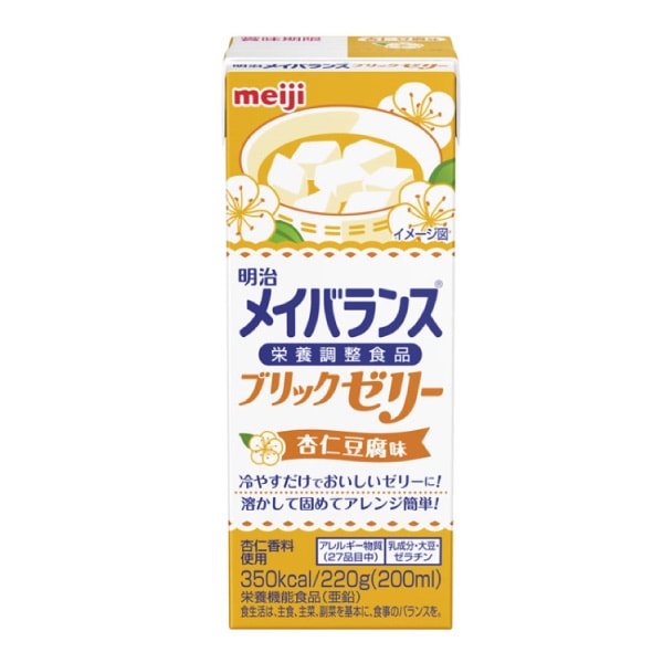 明治 メイバランス ブリックゼリー 杏仁豆腐味 220g×24個 高カロリー