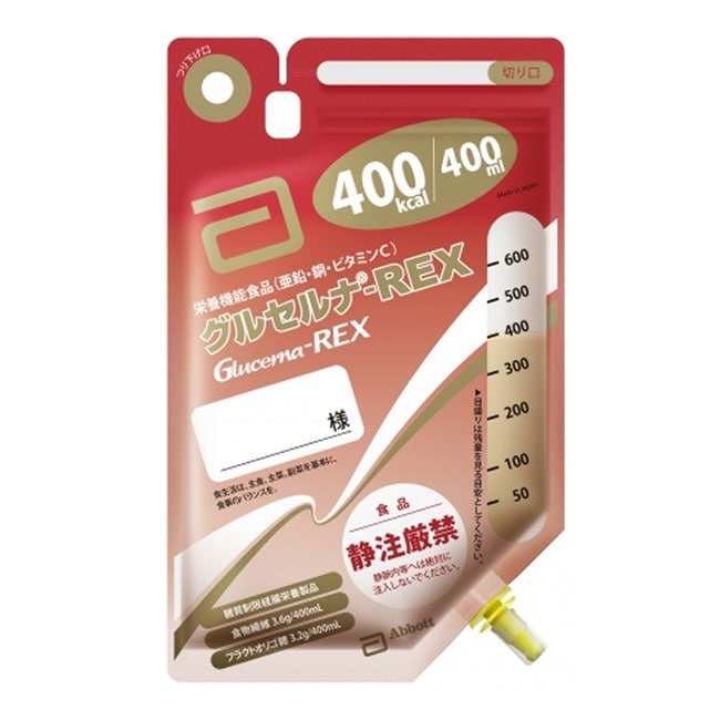 グルセルナREX バッグ 400ml×18個 熱量400kcal アボットジャパン 栄養