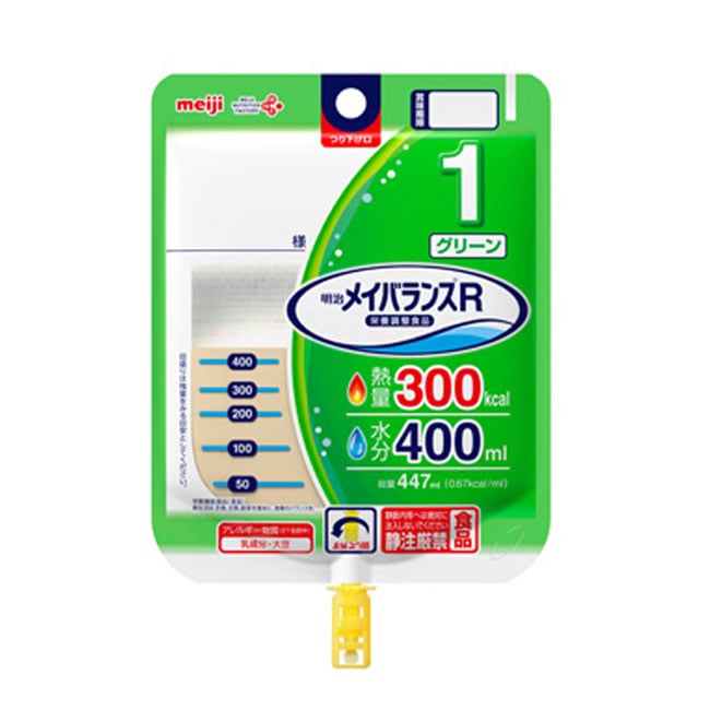 メイバランスR グリーン バッグ （447ml×12個） 熱量300kcal 水分量
