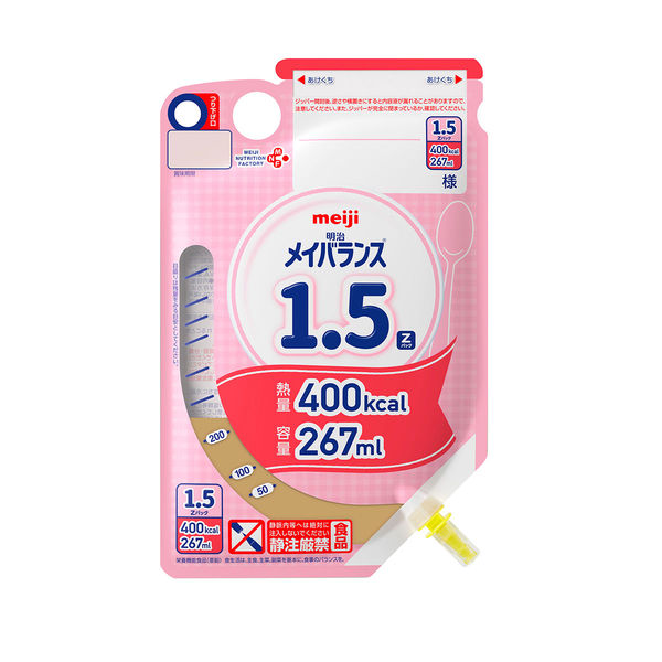 メイバランス1.5 Zパック （267ml×12個）熱量400kcal バニラ風味 明治