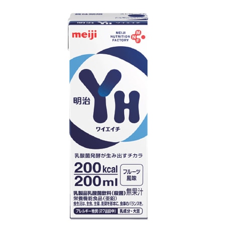 YH フルーツフレーバー （200ml×24個） 熱量200kcal 明治 たんぱく質