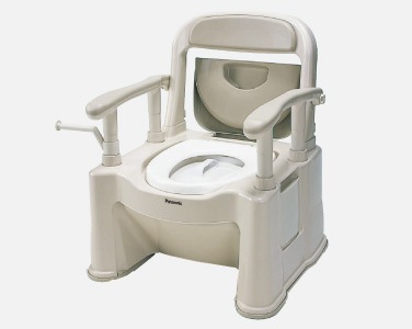 Panasonic　ウォシュレット付き　ポータブルトイレ　介護用品 パナソニック エイジフリー ポータブルトイレ＜座楽＞SP型 VALSPTSPBE