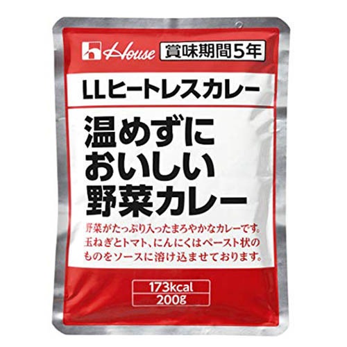 ハウス　LLヒートレスカレー　30袋以上 5年保存食]ハウス LLヒートレスカレー 200g×30個 温めずに美味しい