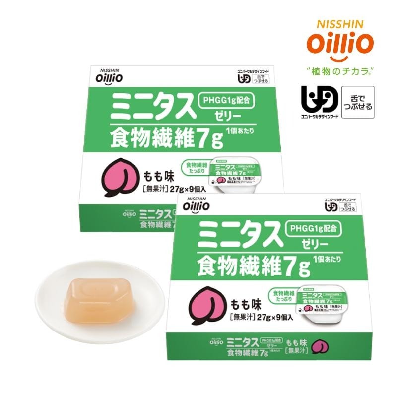 日清オイリオ ミニタス 食物繊維ゼリー もも味 27g 食物繊維7g/1