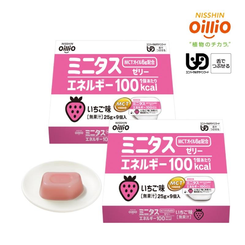 日清オイリオ ミニタス エネルギーゼリー いちご味 25g 100kcal/1個 9