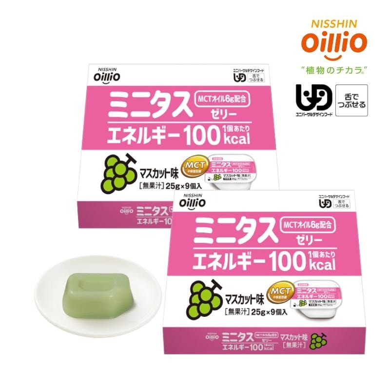 日清オイリオ ミニタス エネルギーゼリー マスカット味 25g 100kcal/1