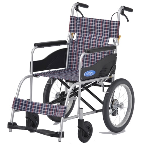 日進医療器 NEO-2 介助式車いす ノーパンクタイヤ仕様 （中古介護用品 