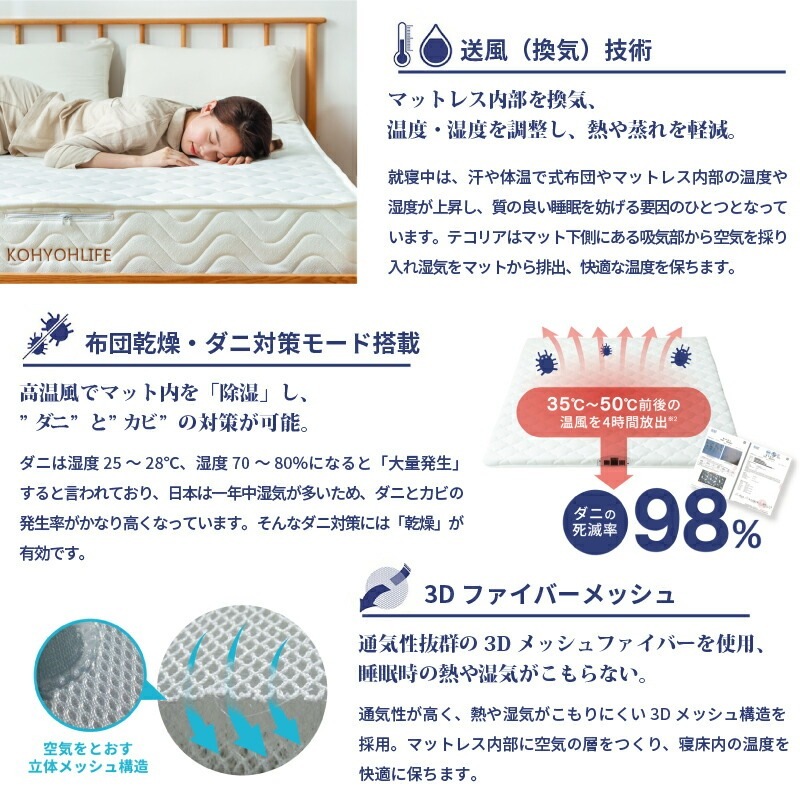 空気循環マットレス