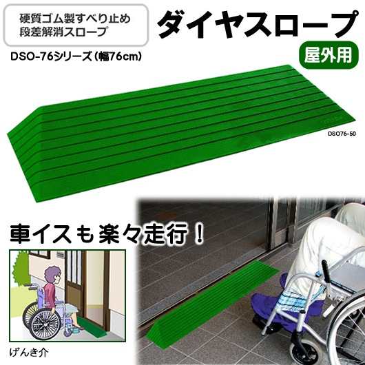 W462042] 段差スロープ ダイヤスロープ シンエイテクノ DSO76-25 幅