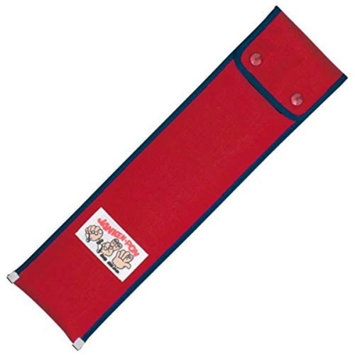 そろばんケース【23桁】【無地・赤】(ホック式・JANKEN-PON)