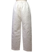 冬用（厚地）ズボンのみ【キナリ無地】大人用パシーマ生地のパジャマ