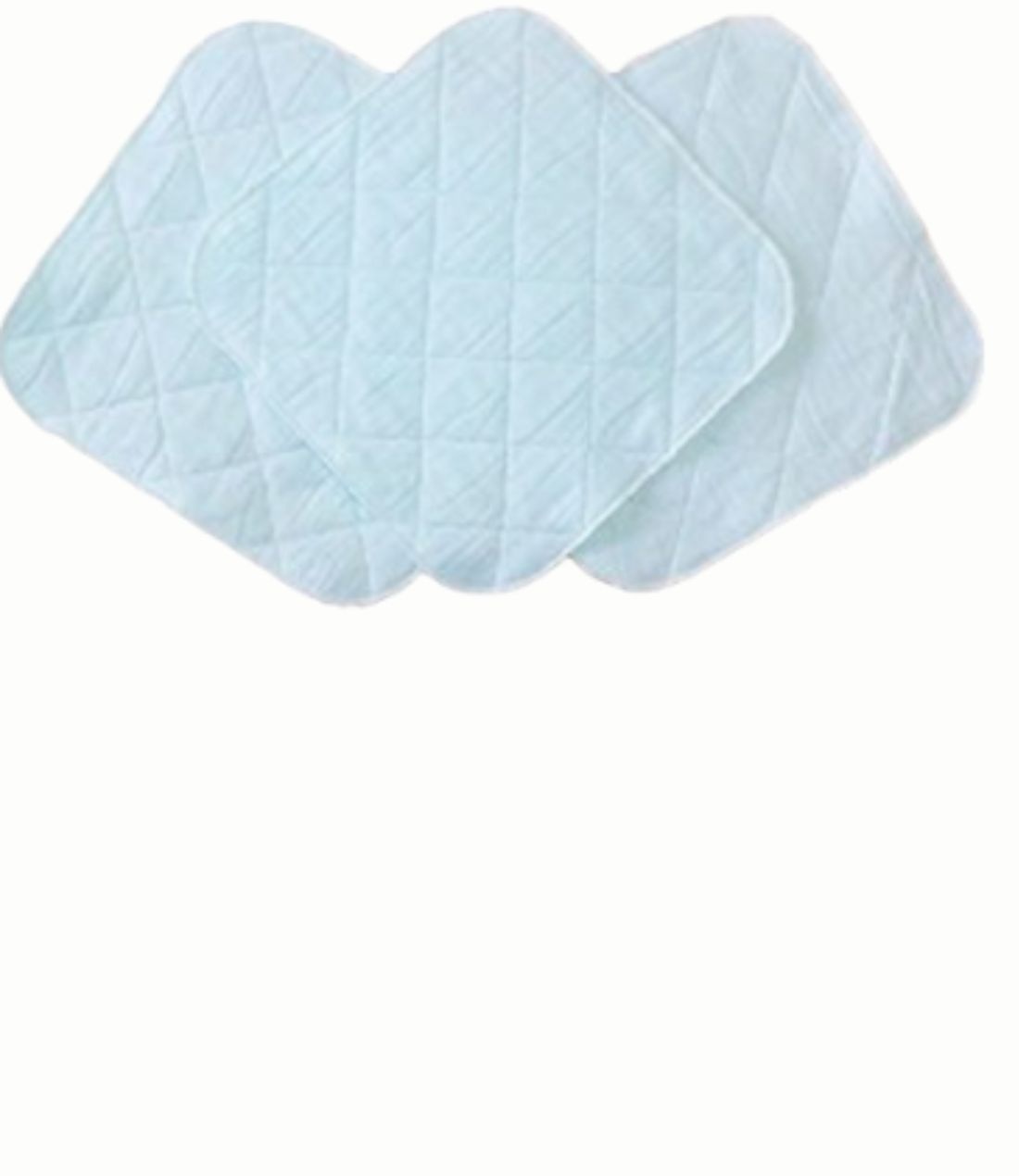 パシーマ　大判ハンカチ 30×30cm　同色3枚セット（キナリ・ピンク・ブルー）