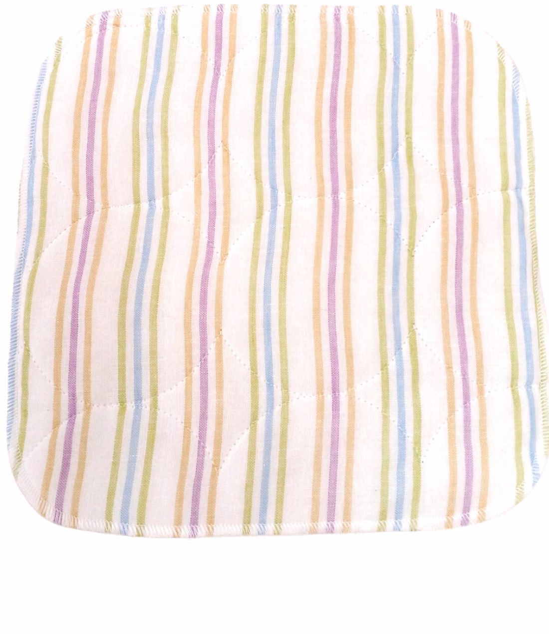 パシーマ　ハンカチ  20×20cm　キナリ無地 または  ストライプ 5枚セット