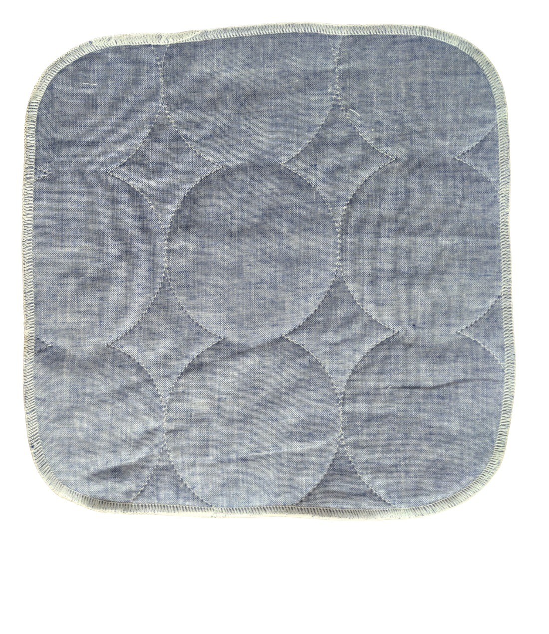 パシーマのハンカチ  20×20cm　キナリ無地,ストライプ,ジャパンブルー 5枚セット