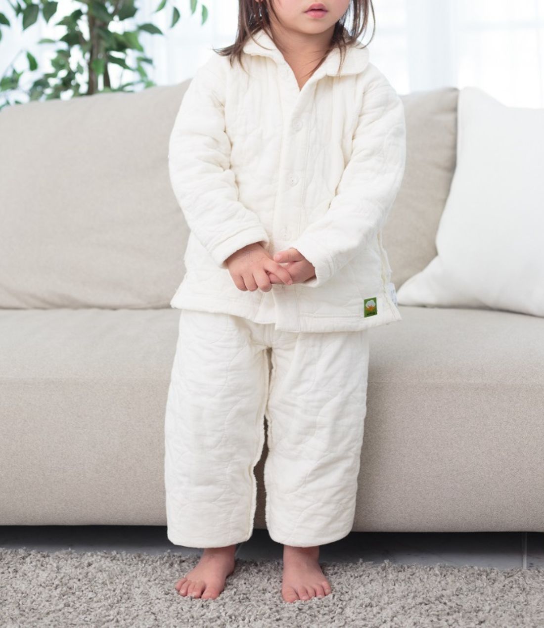 冬用（厚地）上下セット ベビー・キッズ用 パシーマ生地のパジャマ
