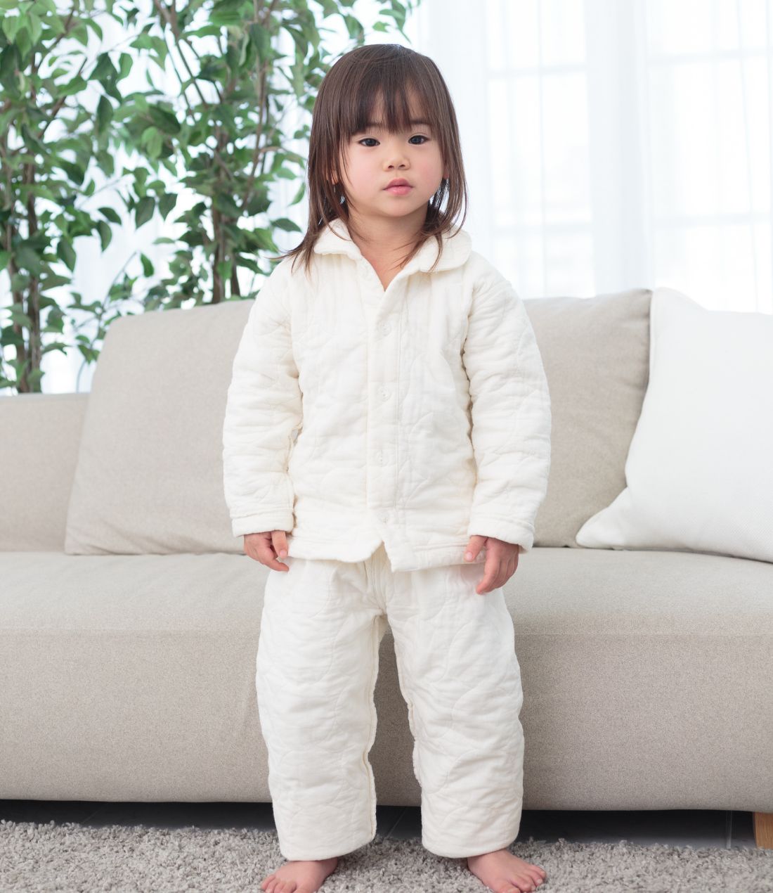 冬用（厚地）上下セット ベビー・キッズ用 パシーマ生地のパジャマ