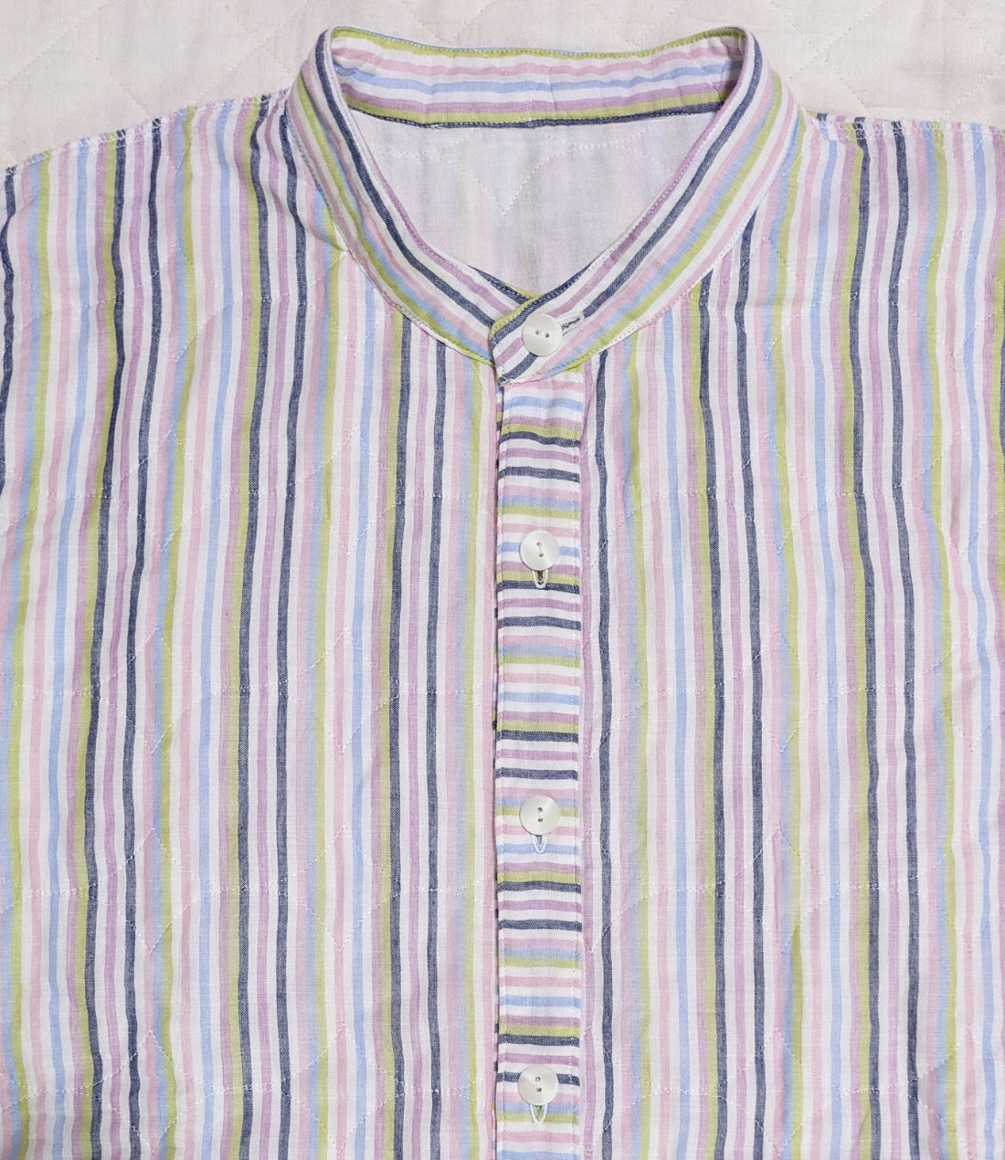 夏用（薄地）長袖長ズボン上下セット【マルチカラー】大人用パシーマ生地のパジャマ