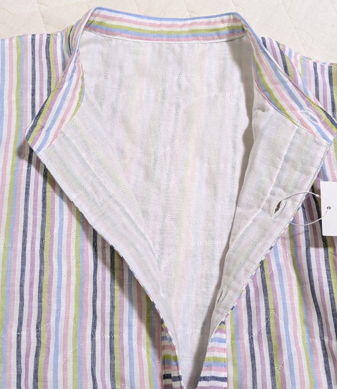 夏用（薄地）長袖長ズボン上下セット【マルチカラー】大人用パシーマ生地のパジャマ