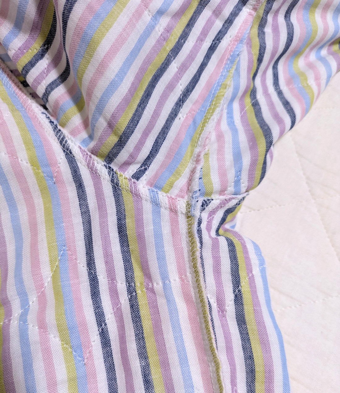 夏用（薄地）長袖長ズボン上下セット【マルチカラー】大人用パシーマ生地のパジャマ