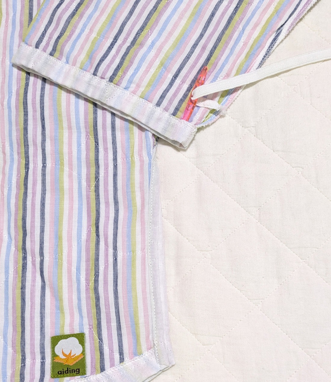 夏用（薄地）長袖長ズボン上下セット【マルチカラー】大人用パシーマ生地のパジャマ