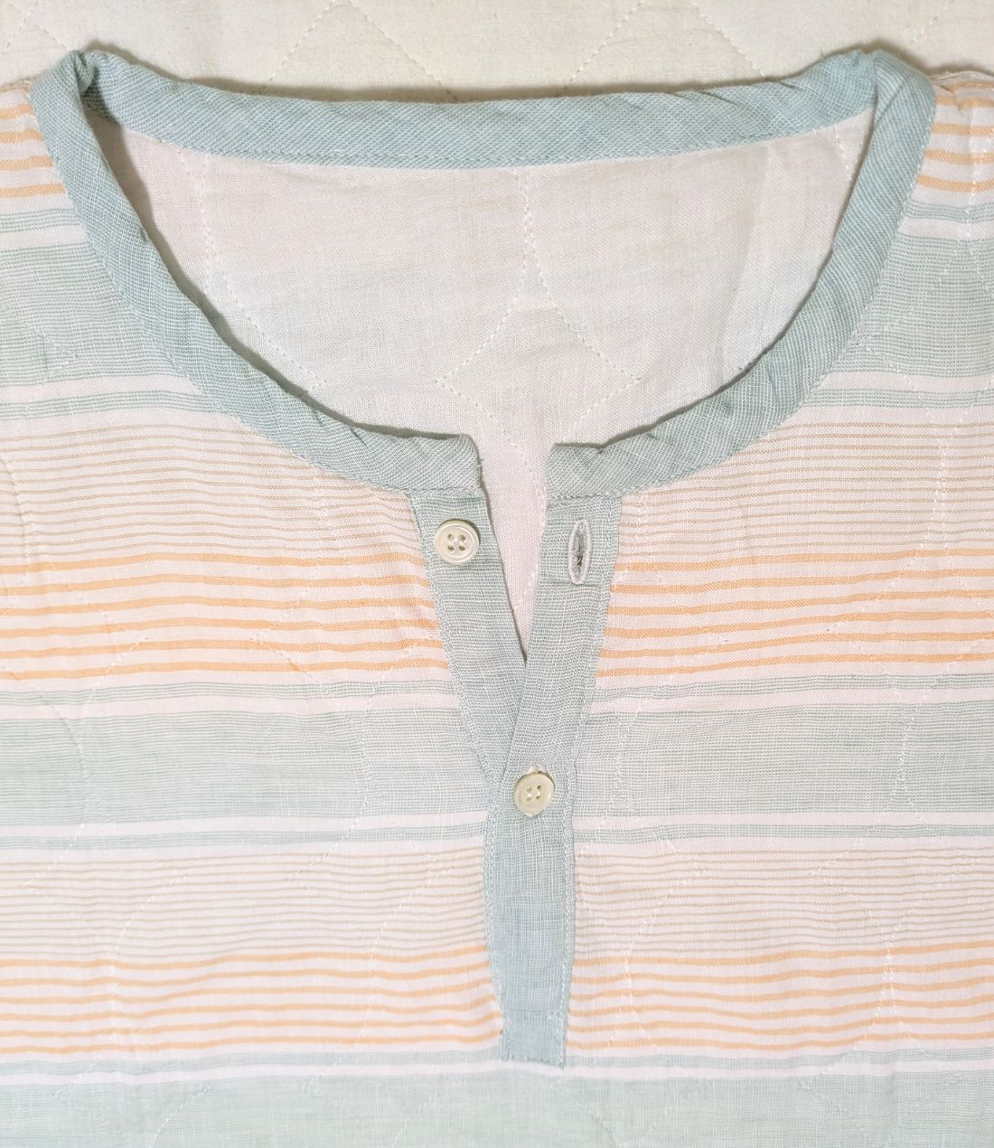 夏用（薄地）6分丈袖、ズボン上下セット【ボタニカルカラー】大人用パシーマ生地のパジャマ