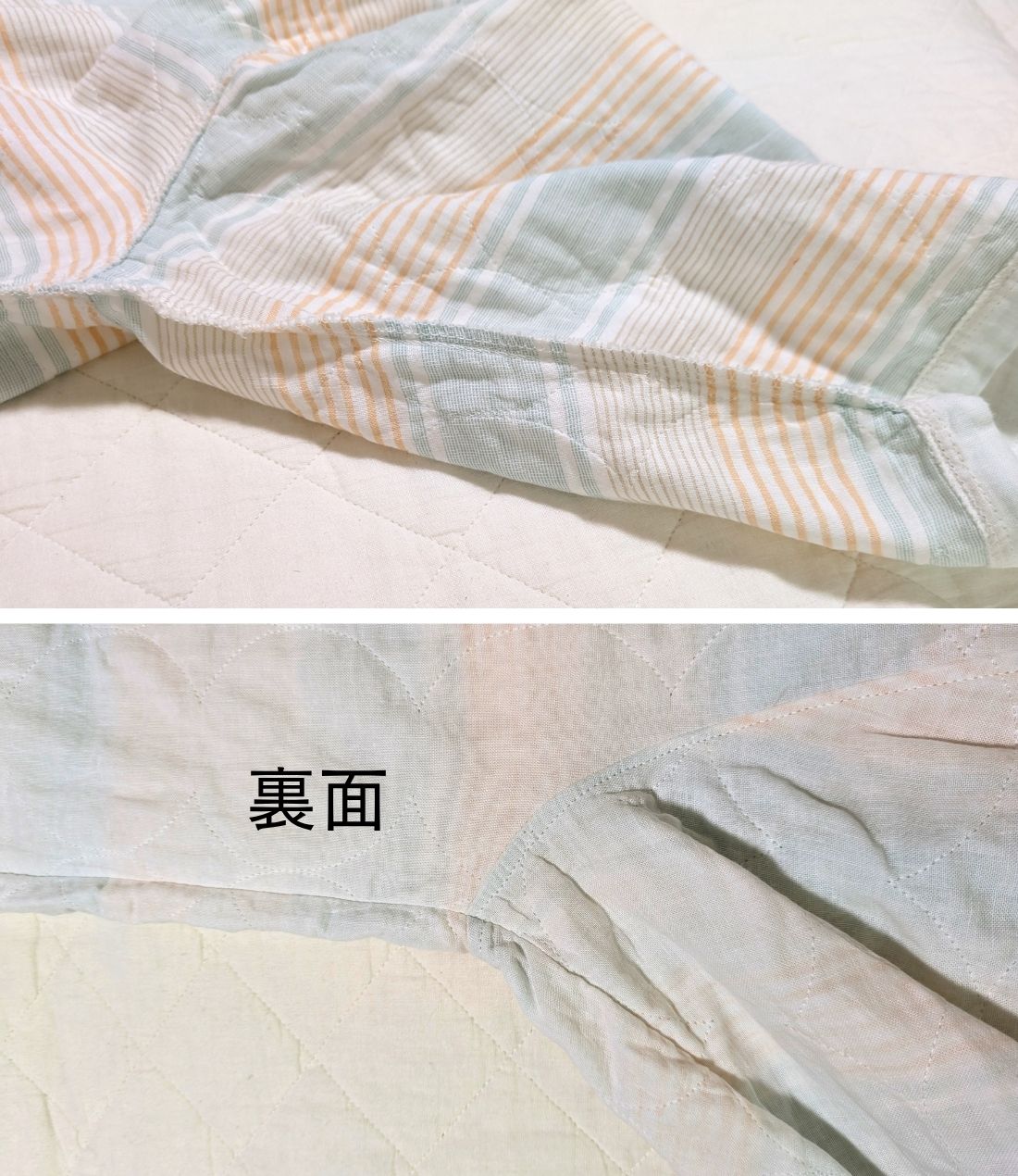 夏用（薄地）6分丈袖、ズボン上下セット【ボタニカルカラー】大人用パシーマ生地のパジャマ