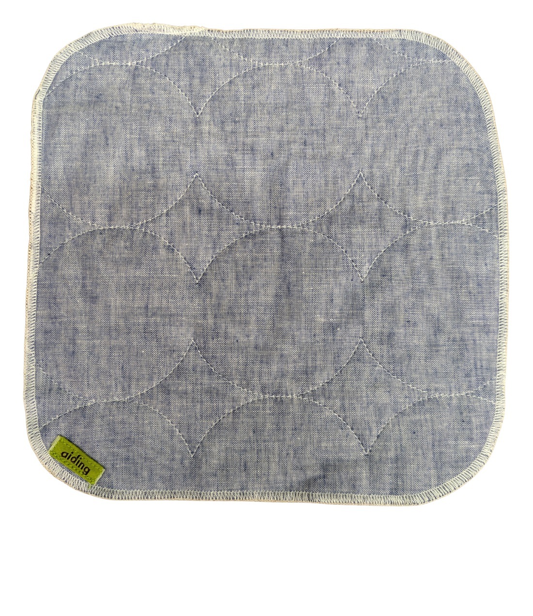 パシーマのハンカチ20×20cmギフト用_ストライプ,ジャパンブルー 5枚セット