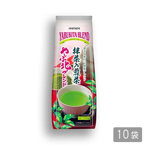 古備前抹茶入れ 送料無料】やぶ北ブレンド 抹茶入煎茶 [200g×10袋]