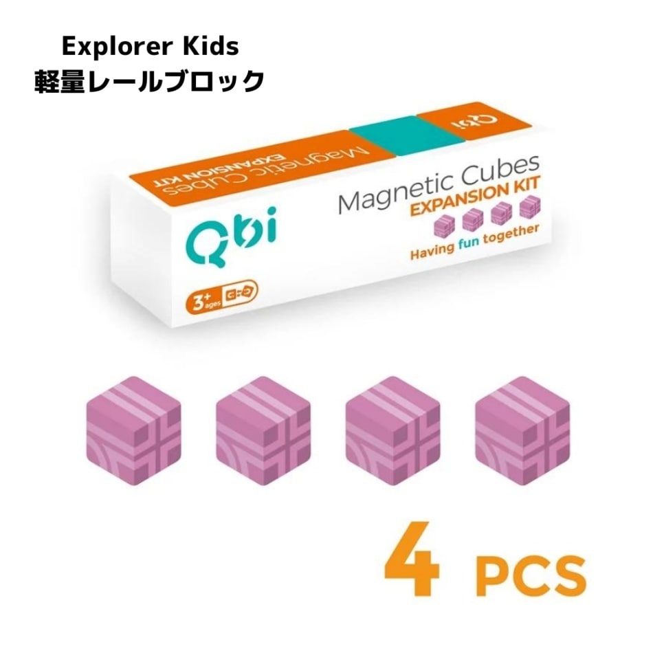 Qbi 軽量ブロック4個セット(パープル)