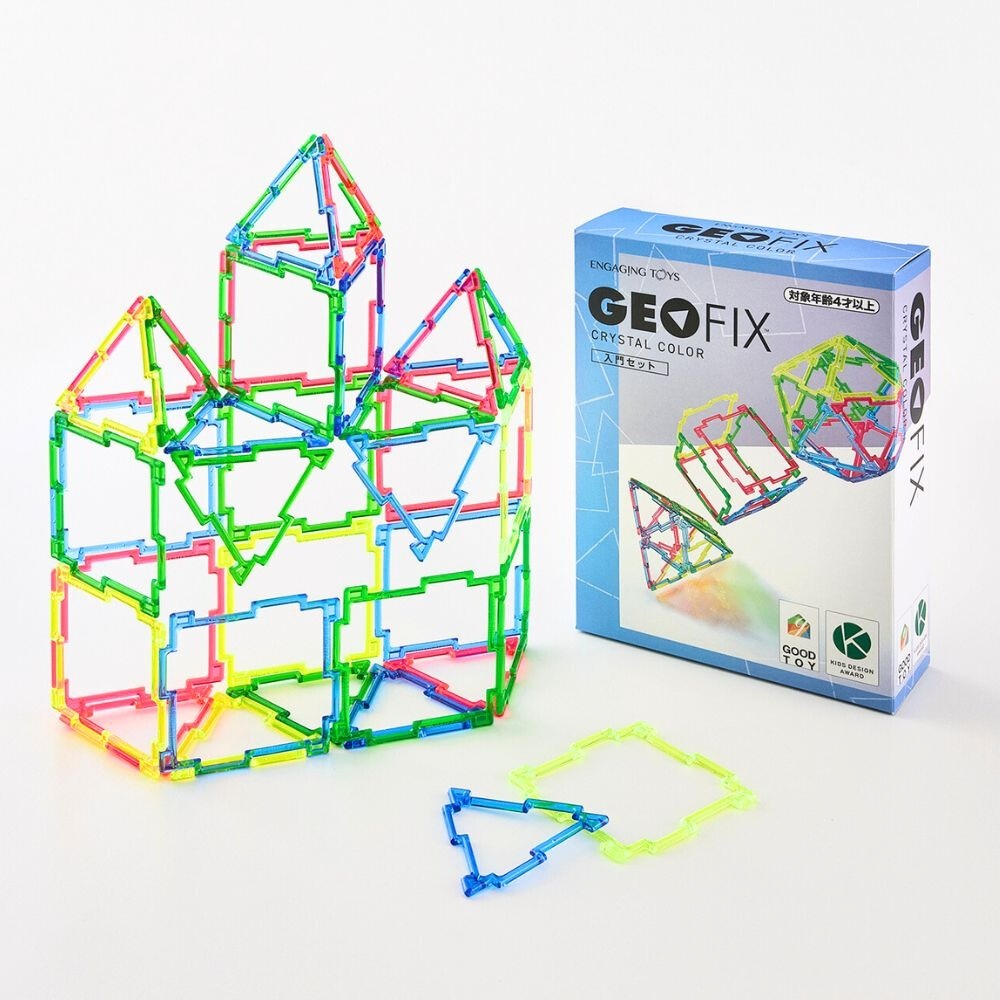 GEOFIX(ジオフィクス) 入門セット クリスタルカラー 40ピース