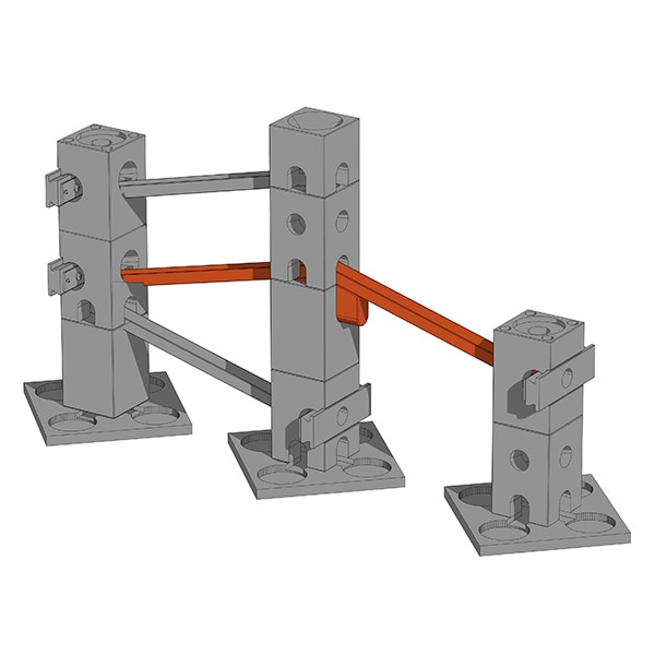 xyloba(サイロバ)拡張パーツ ポイントレールセット 単品 追加用