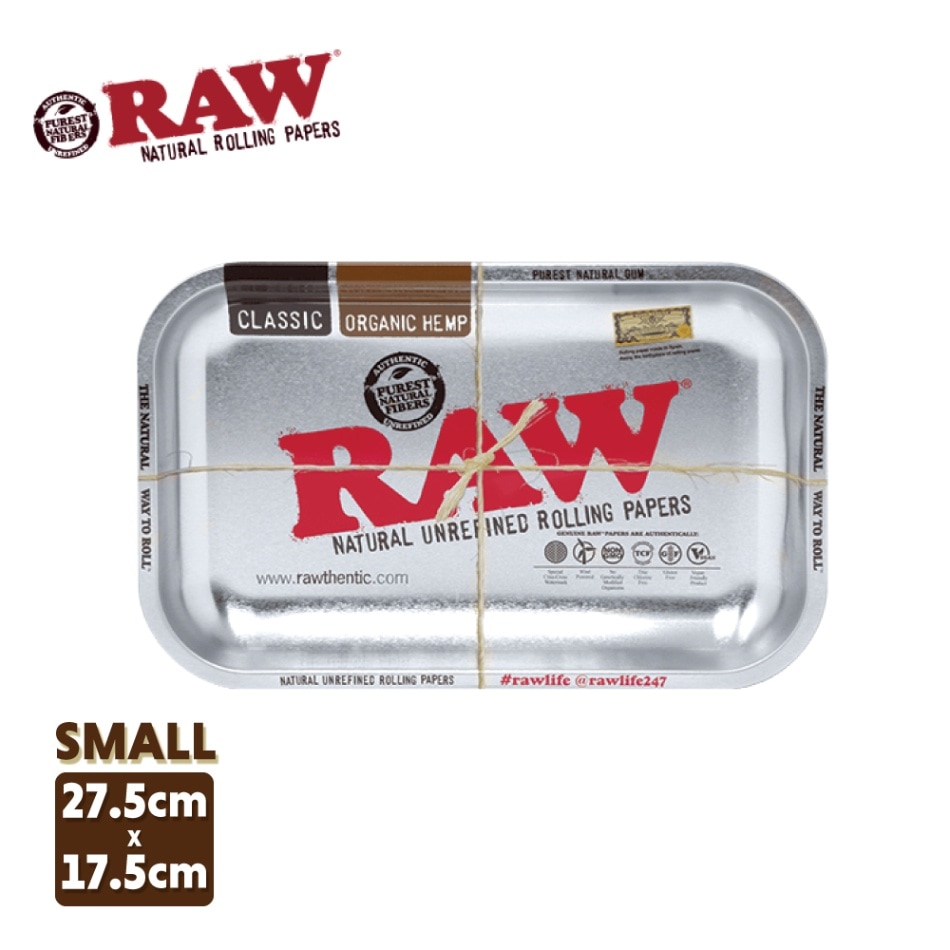 RAW メタルトレイ スモール 27.5x17.5cm (シルバー)