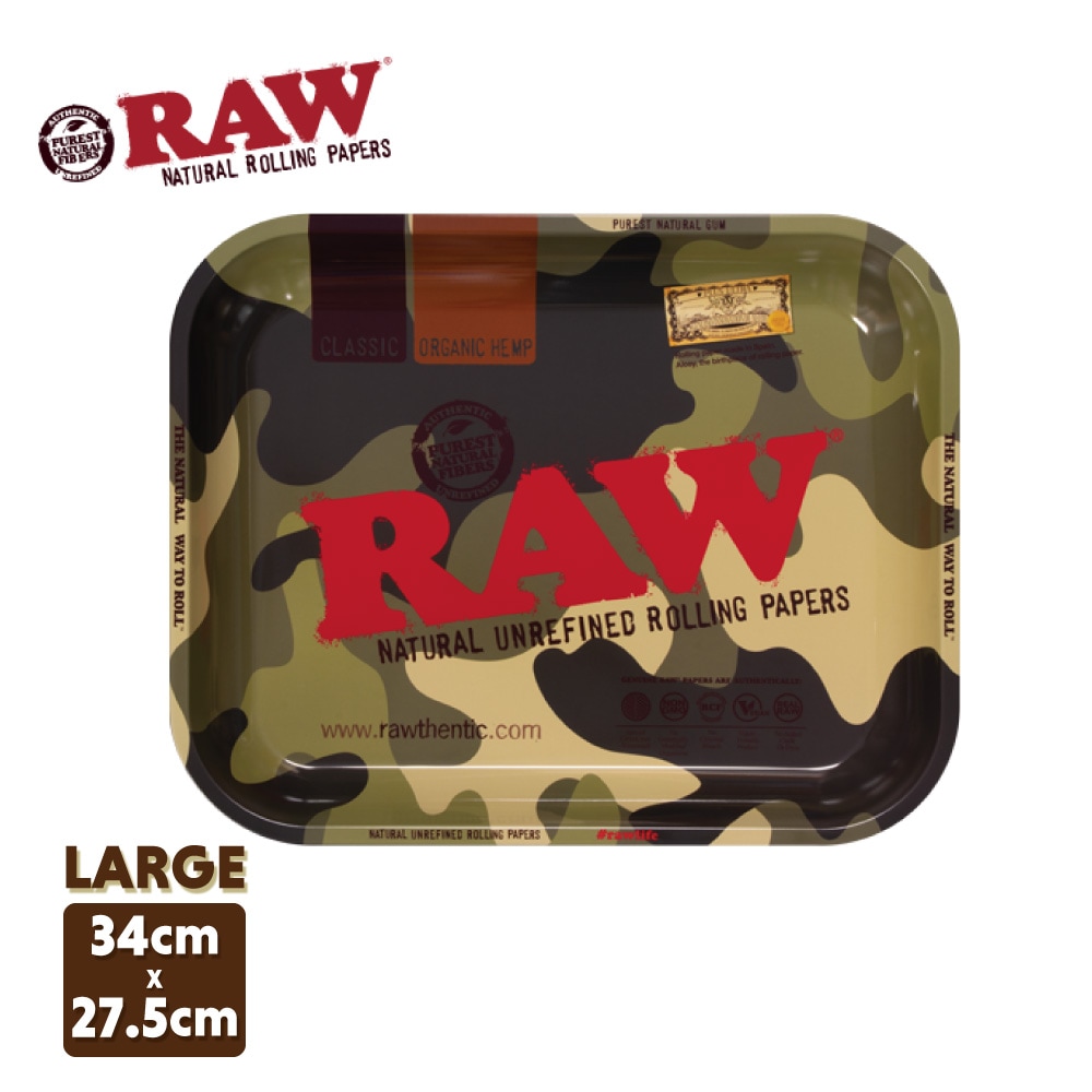 RAW メタルトレイ ラージ 34x27.5cm (カモ)