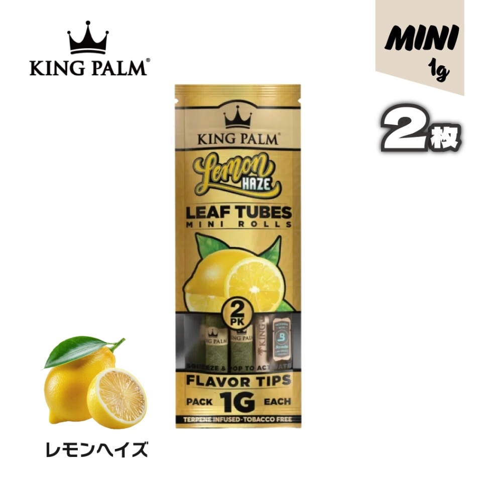KING PALM (Lemon Haze) mini 2枚入 キングパーム ナチュラルリーフ ブランツ